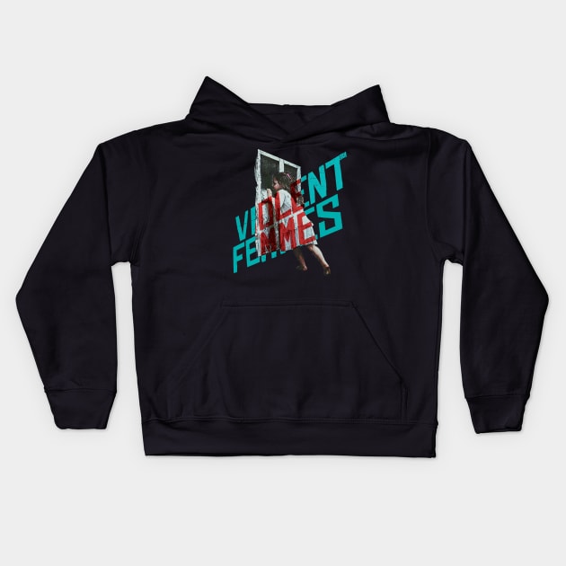 Violent Femmes Kids Hoodie by RetroPandora